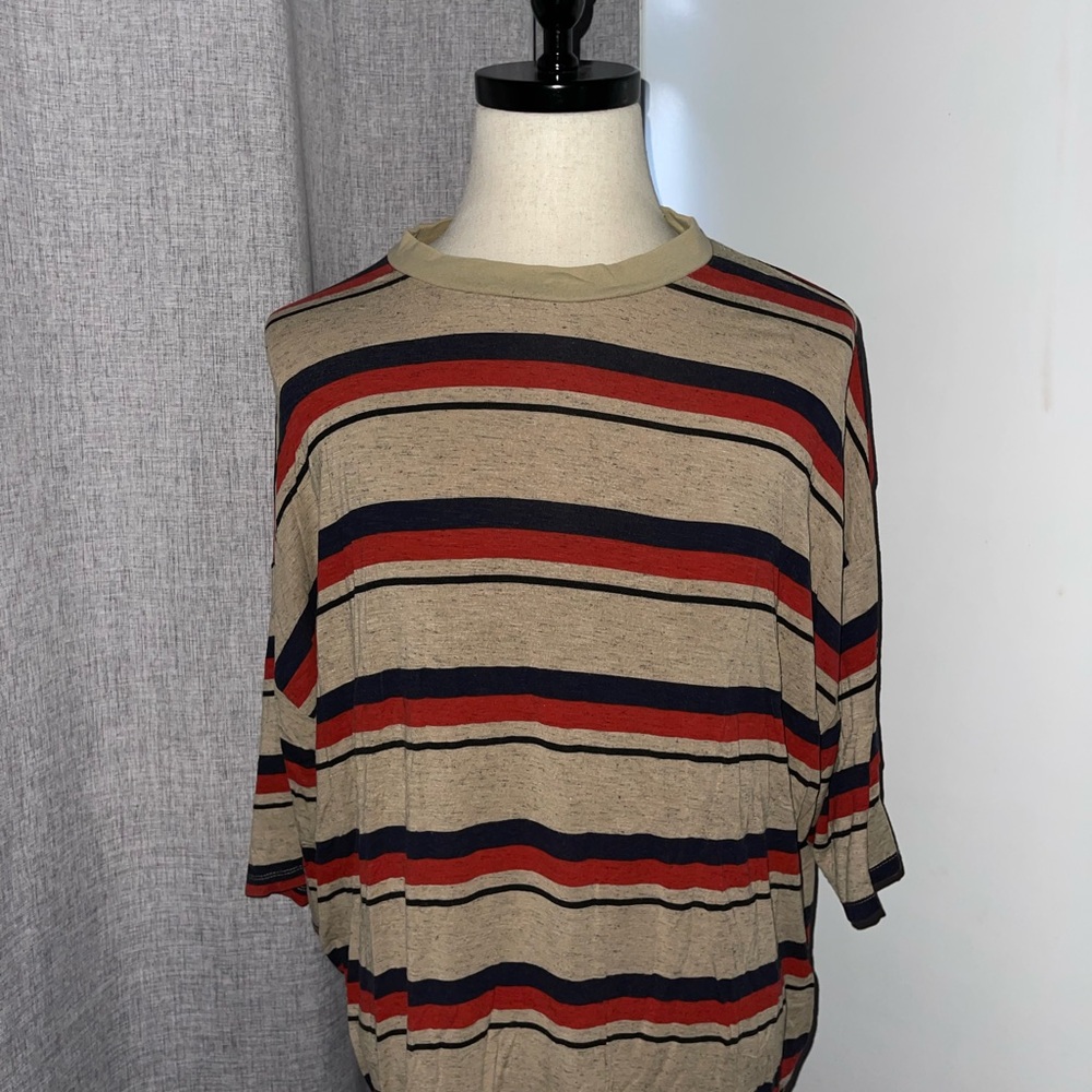 Oversized ASOS Multicolor Striped Men's Shirt
